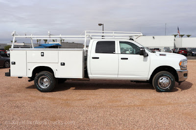 2024 RAM 3500 Crew Cab 4x4 9' DRW Knapheide Service Body with Rack