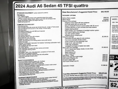2024 Audi A6 45 Premium Plus