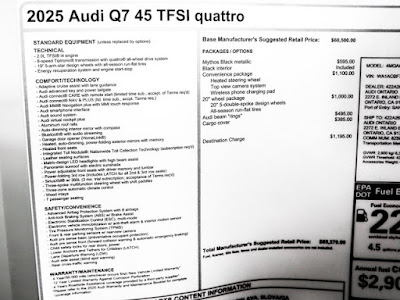 2025 Audi Q7 45 Premium