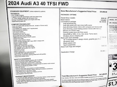 2024 Audi A3 40 Premium