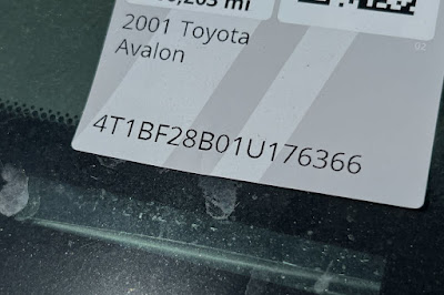 2001 Toyota Avalon XLS w/Bucket Seats