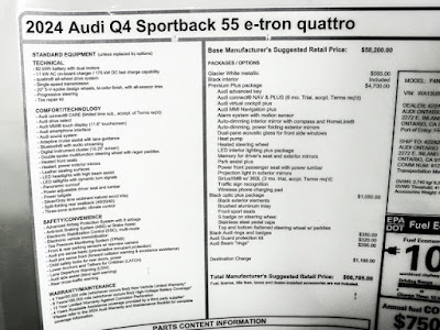 2024 Audi Q4 e-tron Sportback Premium Plus