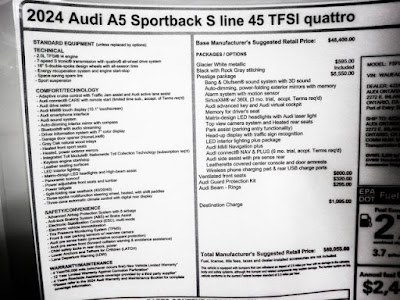 2024 Audi A5 45 S line Prestige