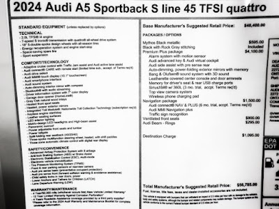 2024 Audi A5 45 S line Premium Plus