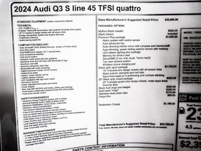 2024 Audi Q3 45 S line Premium Plus