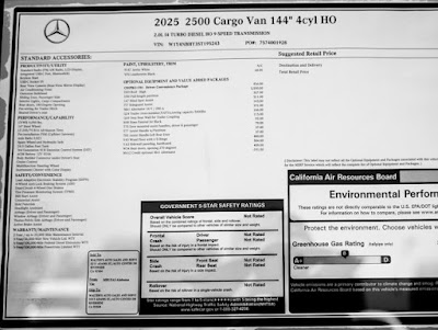 2025 Mercedes-Benz Sprinter Cargo Van